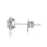 Kolczyki z topazem białe złoto AJK_026 Kolczyki z topazem białe złoto AJK_026